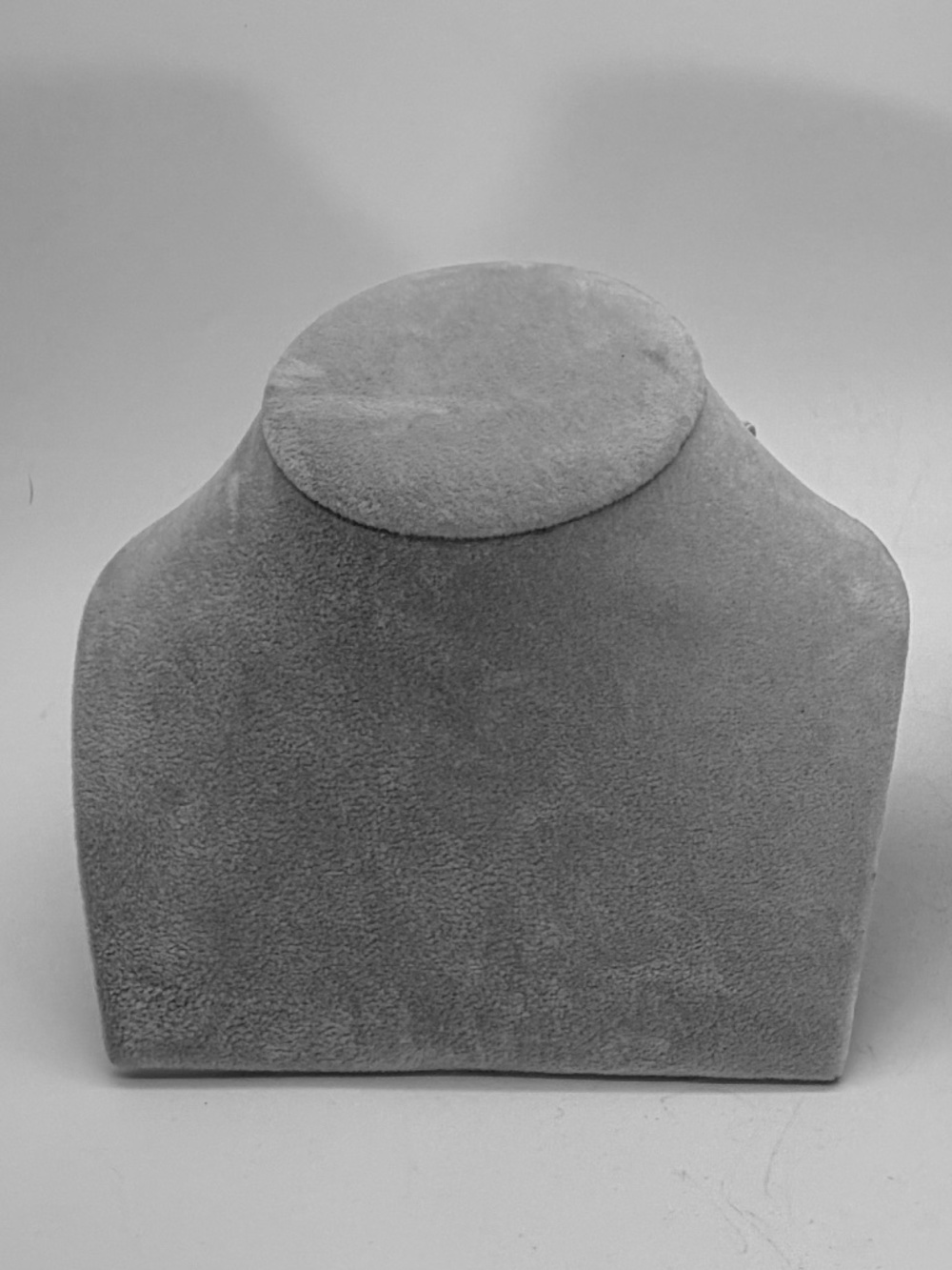 Grey Suede Necklace Display